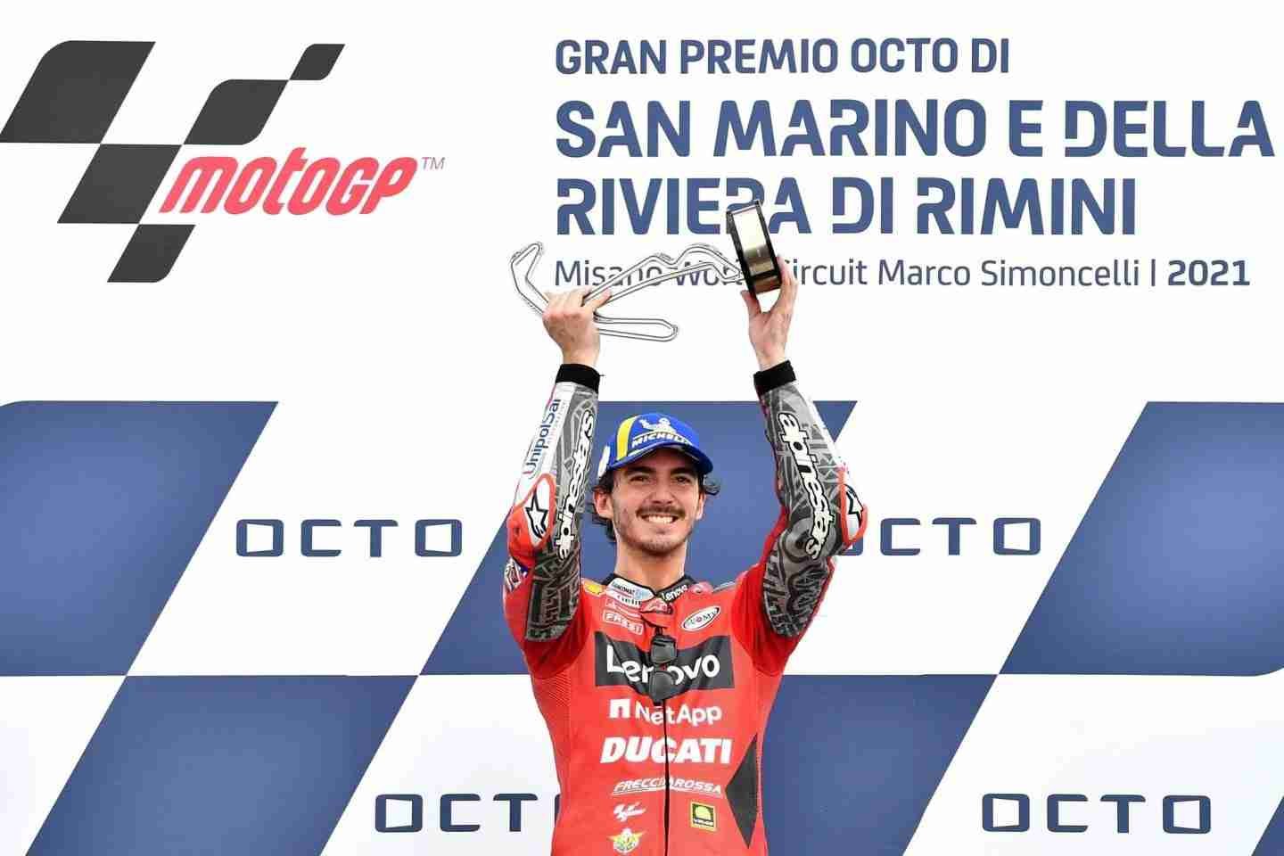 Pecco Bagnaia mantiene vivo el mundial de MotoGP tras San Marino 5